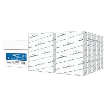 A4 Paper, 20 lb Copy Paper (210mm x 297mm) - 10 Ream (5,000 Sheets) - 92 Bright, Made in the USA, 105500C