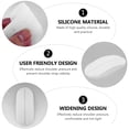 thumbnail image 2 of Monyance anti-slip shoulder pads 4pcs Silicone Shoulder Pads Strap Cushions Non-Slip White(3.66X1.97X0.08Inches), 2 of 10