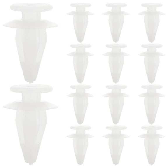 Raindrops Wheel Arch Clips 50Pcs White Plastic Durable Fasteners for Car Use