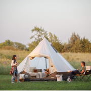 CORE 13' x 12' 6 Person Lighted Bell Camping Tent, 22lbs