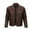 Brown, variant on Cloudstyle Men's Solid Color Zipper Casual Leather Jacket PY06