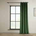 thumbnail image 6 of Half Price Drapes Eden Green Grommet Plush Velvet Room Darkening Curtains (1 Panel), 50W X 96L, 6 of 9