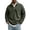 Army Green #041, variant on Quarter Zip Pullover Men Corduroy Casual Long Sleeve Shirt Stand Collar Ribbed Vintage Mock Neck Tops, XL