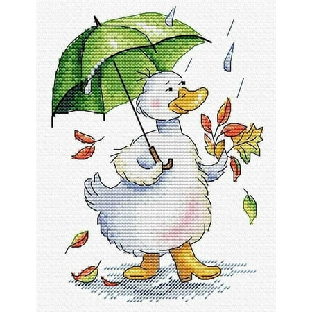 UPC: 4627128736930 | Rainy Promenade SM-436 Counted Cross Stitch kit by MP Studia