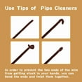 thumbnail image 4 of 100 Pieces Pipe Cleaners Chenille Stem, Solid Color Pipe Cleaners Set for Pipe Cleaners DIY Arts Crafts Decorations, Chenille Stems Pipe Cleaners (Brown), 4 of 8