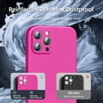 thumbnail image 5 of 3 in 1 Compatible with iPhone 12 Pro Max Case, [Camera Protection] with 2 Pack Screen Protectors, Slim Liquid Silicone Phone Case for 12 Pro Max Shockproof [Microfiber Lining](Hot Pink), 5 of 15
