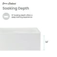 thumbnail image 4 of Ivy 48'' x 32" Bathtub with Apron Left Hand Drain in White, 4 of 12