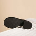 thumbnail image 6 of Anuirheih Clearance Slip on Sandals Women,Women's Fashion Casual Slippers Comfortable Walking Shoe Chunky Heel Round-Toe Sandals(Black), 6 of 6