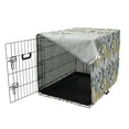 thumbnail image 3 of Spring Dog Crate Cover, Abstract Botanical Pattern with Bird Silhouettes and Colorful Plants, Easy to Use Pet Kennel Cover Small Dogs Puppies Kittens, 7 Sizes, Charcoal Grey Multicolor, by Ambesonne, 3 of 6