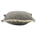 thumbnail image 5 of LR Home Bennett Set of 2 Fringed 20" x 20" Gray Cotton Adult Decorative Throw Pillows, 5 of 9