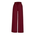 thumbnail image 5 of HAiming Plus Size Sweatpants Women Casual Elastic High Waisted Wide Leg Athletic Pants with Pockets, 5 of 6