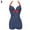 Navy Blue, variant on AYYUFE Women One Piece Bathing Suit Dotted Beachwear Push up Swimsuit Plus Size Swimwear