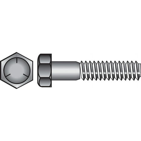 UPC: 0008236077506 | Hillman 7/16 in. Heat Treated Zinc Steel Hex Head Cap Screw
