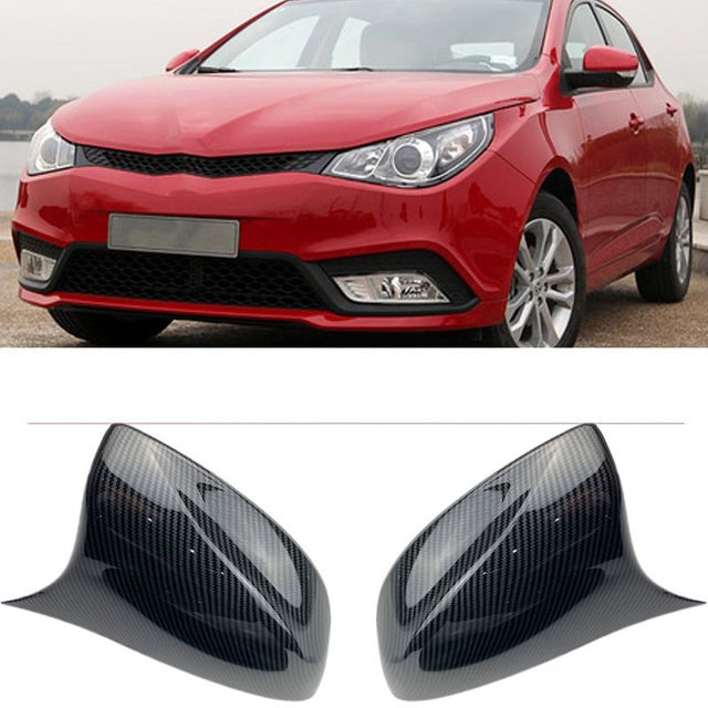 Rearview Mirror Cover for MG 5 MG5 2021 Car Side Rear View Mirror Cover Trim Decorative Accessories, Carbon Fiber