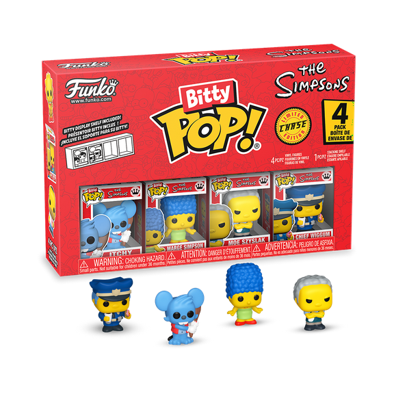 Funko Bitty POP! 4-Pack: The Simpsons - Itchy Collectible Vinyl Mini-Figures