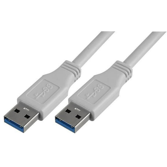 PRO SIGNAL - White 2m USB 3.0 A Male to A Male Lead