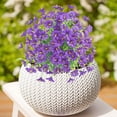 thumbnail image 6 of Ohmyroo Artificial Mum Flower Stake, 17.7 In Plastic Outdoor Floral Decor for Porch and Yard, 6 of 10