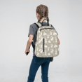 thumbnail image 5 of Naloa Rabbit And Flower Print Lightweight DayBackpack Suitable for school, work, shopping, travel, etc., 5 of 5
