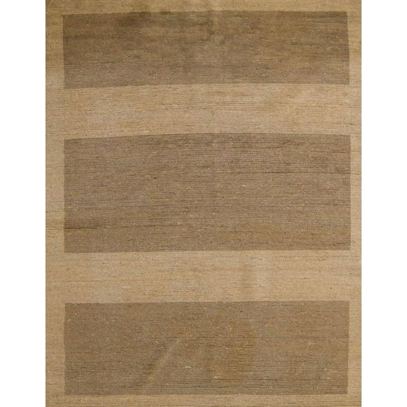 Ahgly Company Machine Washable Indoor Rectangle Abstract Light Brown Area Rugs, 5' x 8'
