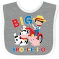 thumbnail image 3 of Inktastic Farmer Tractor EIEIO Big Bro Boys Baby Bib, 3 of 4