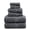 03: Grey-6 Piece Towel Set, variant on 6 Piece Towel Set 07: Cerulean Blue Cotton Bath Towel Set
