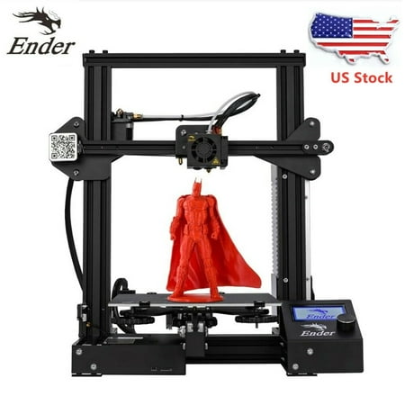 New Offical Creality 3D Ender 3 3D Printer DIY Kit DC 24V 15A Desktop USA Stock