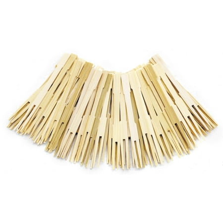 Bamboo Place Fork - Norpro Bamboo Party Forks, 3.5