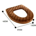 thumbnail image 2 of AUQ Soft Toilet Seat Washable Reusable Toilet Cushion Pad for Elongated Toilets Padded Toilet Seat, 2 of 7