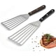 thumbnail image 1 of Fish Spatula, 2 pieces (11 inches and 12.5 inches), professional fish spatula, wooden handle, grill spatula, stainless steel fish spatula, non-stick f, 1 of 5