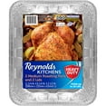 thumbnail image 2 of (3 pack) Reynolds Kitchens Heavy Duty Disposable Aluminum Roasting Pans with Lids, 11.75x9.25x2.5 in, 2 Count, 2 of 9