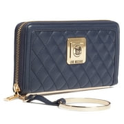 Moschino JC5504 0751 Navy Blue Zip Around Wallet