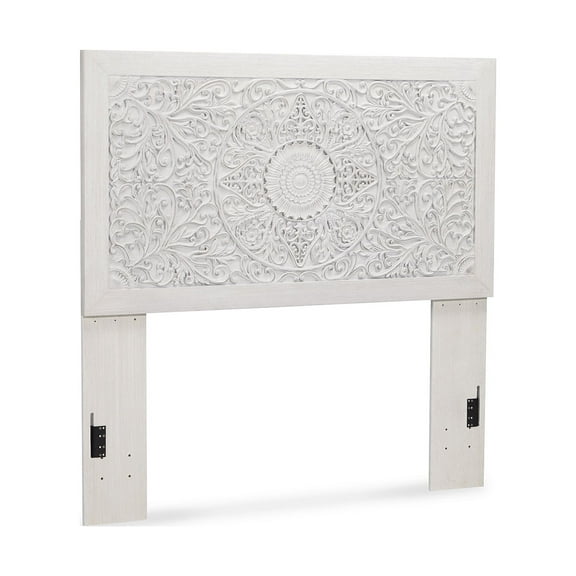 Signature Design by Ashley Traditional Anarasia Twin Sleigh Headboard White