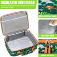 thumbnail image 5 of Bento Lunch Box with 4 Compartments, Insulated lunch Bag, Stainless Steel Insulated Water Bottle, Ice Pack & Utensils Set, Green Dinosaur, 5 of 8