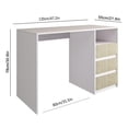 thumbnail image 4 of Escritorio Hometrends Blanco con Acabados Madera, 4 of 4