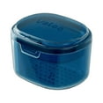 thumbnail image 1 of Braces Storage Box Portable Retainer Box with Drain Basket Clear Pc Double-layers Denture Bath Case for Braces Aligners More Denture Storage Container, 1 of 1
