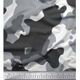 thumbnail image 1 of Soimoi Poly Georgette Fabric Two Tone With White Camouflage Fabric Prints By Yard 52 Inch Wide, 1 of 3