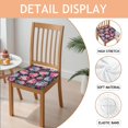 thumbnail image 2 of Pioneer Flower Seat Covers for Dining Room Chairs Set Of 6,Stretch Printed Washable Chair Seat Cover with Elastic Ties and Button,Removable Waterproof Couch Cushion Covers, 2 of 6