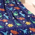 thumbnail image 3 of Colorful Dinosaurs Clouds Trees Pattern Blanket,Comfortable Soft Lamb Wool Throw Blanket,All Season,Warm Lightweight Blankets for Sofa Bed Couch Living Room Chair,30"x40", 3 of 4