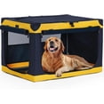 thumbnail image 3 of Soft-Sided Dog Crate 40 Inch XL, Collapsible Foldable Pet Carrier with Breathable Mesh and Waterproof Base for Large Dogs Travel, 3 of 8