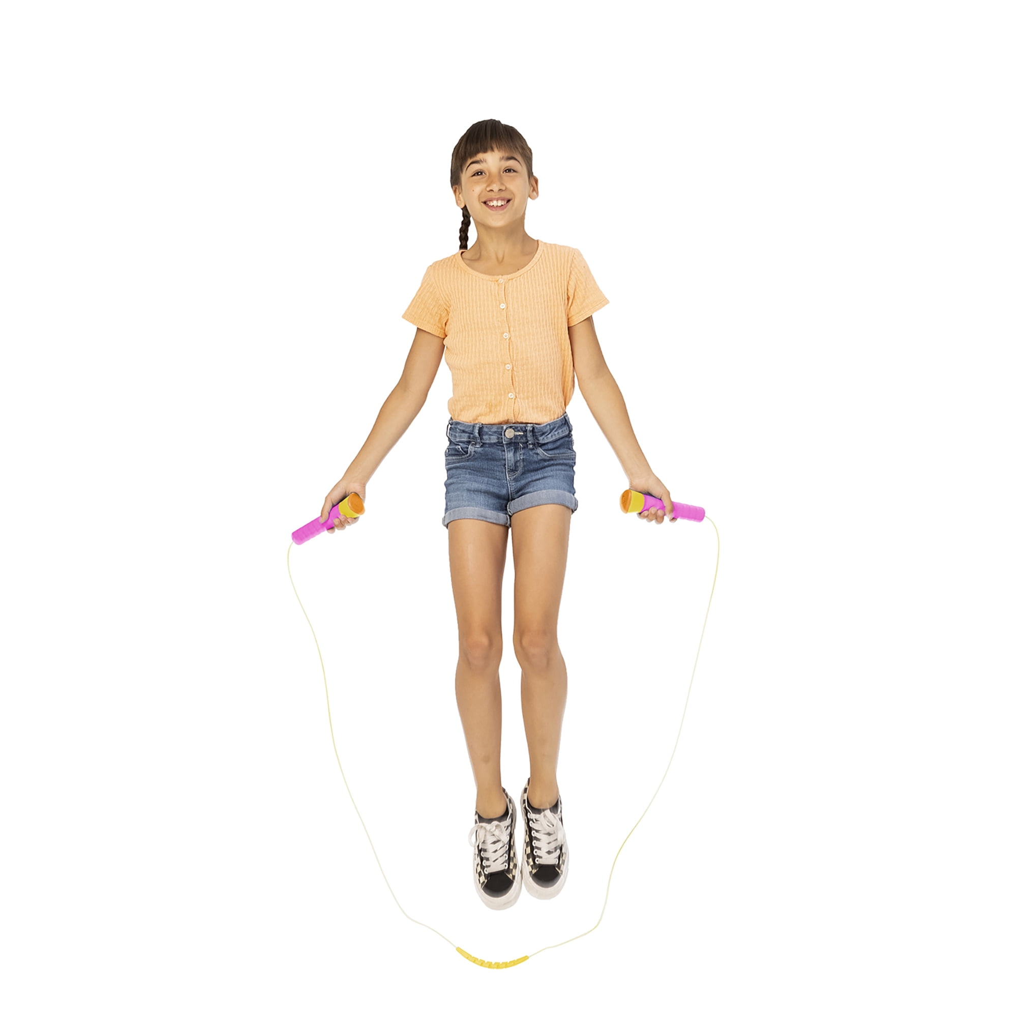 Chillafish Fuchsia Skibbi Adjustable Length Jump Rope with Accelerator