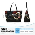 thumbnail image 4 of Honeii American Bald Eagle Warrior for Tote Bag with Adjustable Strap,Beach Bag, Waterproof Sandproof Beach Tote Bag, Large Capacity Foldable Beach Bags, 4 of 7