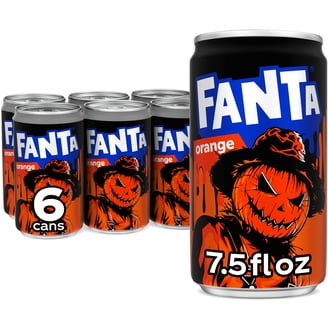 Sunkist, Orange Soda, 7.5 fl oz, 6 Pack Cans, Caffeinated Soft