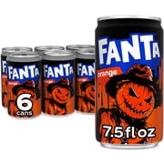 Fanta Orange Soda Pop Mini Cans, 7.5 fl oz, 6 Pack
