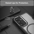 thumbnail image 5 of Case for Galaxy S24,Full-Body Rugged Carbon Fibre Protective Clear Back Hybrid Magnetic Wireless Charge Shockproof Protector Phone Case for Samsung Galaxy S24 5G,6.2 inch 2024 (Black), 5 of 18