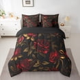 thumbnail image 2 of Homewish Red Rose 7-Piece Twin Bedding Sets For Teens Female Girls,Chic Flowers Bedding Comforter Set,Spring Garden Breathable Sheet Sets,Ultra Soft Home Decor,Reversible, 2 of 8