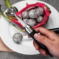 thumbnail image 2 of 1 pack Black Ice Cream Scoop Stainless Steel Melon Scoop 20cm for Watermelon Ice Cream (Silver), 2 of 4