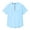 A-Sky Blue344, variant on JAJAHO Linen Shirts For Men Quarter Zip Crew Neck T Shirt Loose Fit Raglan Short Sleeve Row Hem Solid Color Beach Basic Tee Comfy Tops