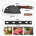 thumbnail image 2 of Cuchillo De Chef Forjado A Mano Acero Cuchillos De Cocina Modelo Negro, 2 of 4