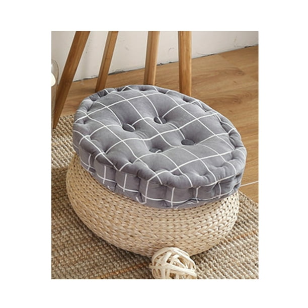 18 Inches Multi Gingham Dining Chair Pad Cushion Round Seat Cushions Plaid For Indoor Use Thicken 2 36 Inch Com 18 Inches Multi Gingham Dining Chair, 18 Inch Round Chair Cushions
