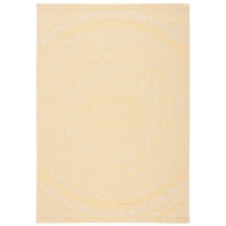 SAFAVIEH Courtyard Gracelyn Medallion Indoor/Outdoor Area Rug, Beige/Gold, 9' x 12'